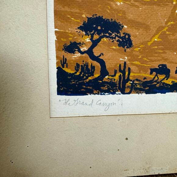 John Mosiman SIGNED The Grand Canyon Serigraph Print of Colorado 12 x 9 inches - Picture 2 of 9